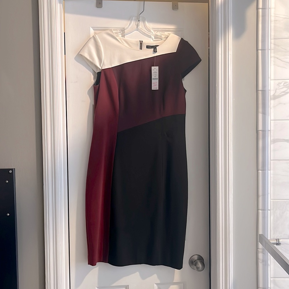 Black Whit Market Business Savvy Dress